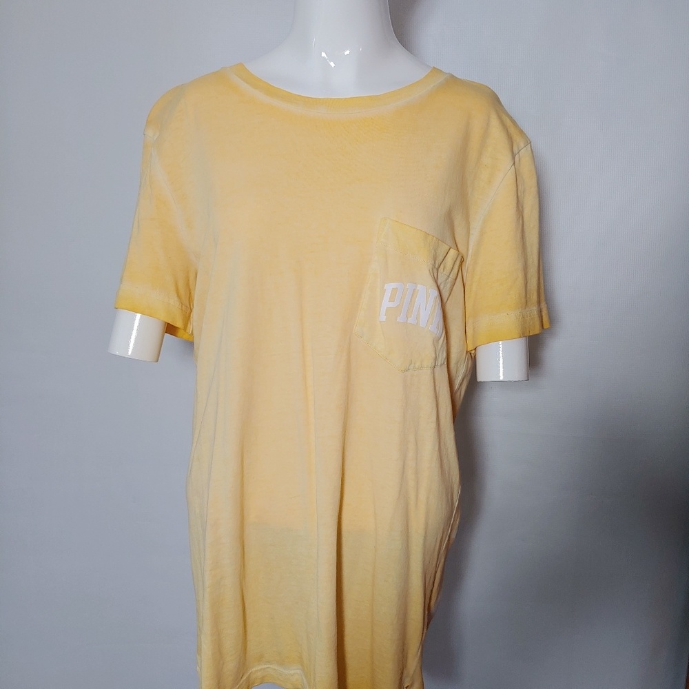 PINK! Short Sleeve Dyed Graphic Tee Size XS